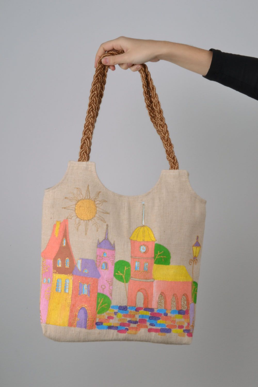 Textile bag in eco style photo 2