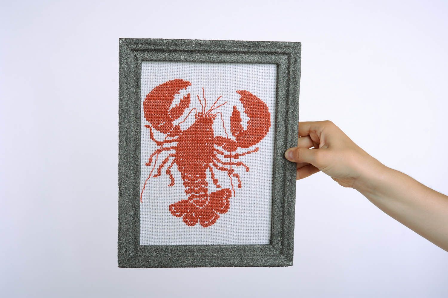 Embroidered picture Crawfish photo 2