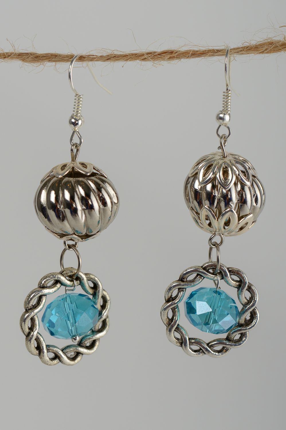 Handmade earrings fashion earrings with beads beautiful long earring women gift photo 4