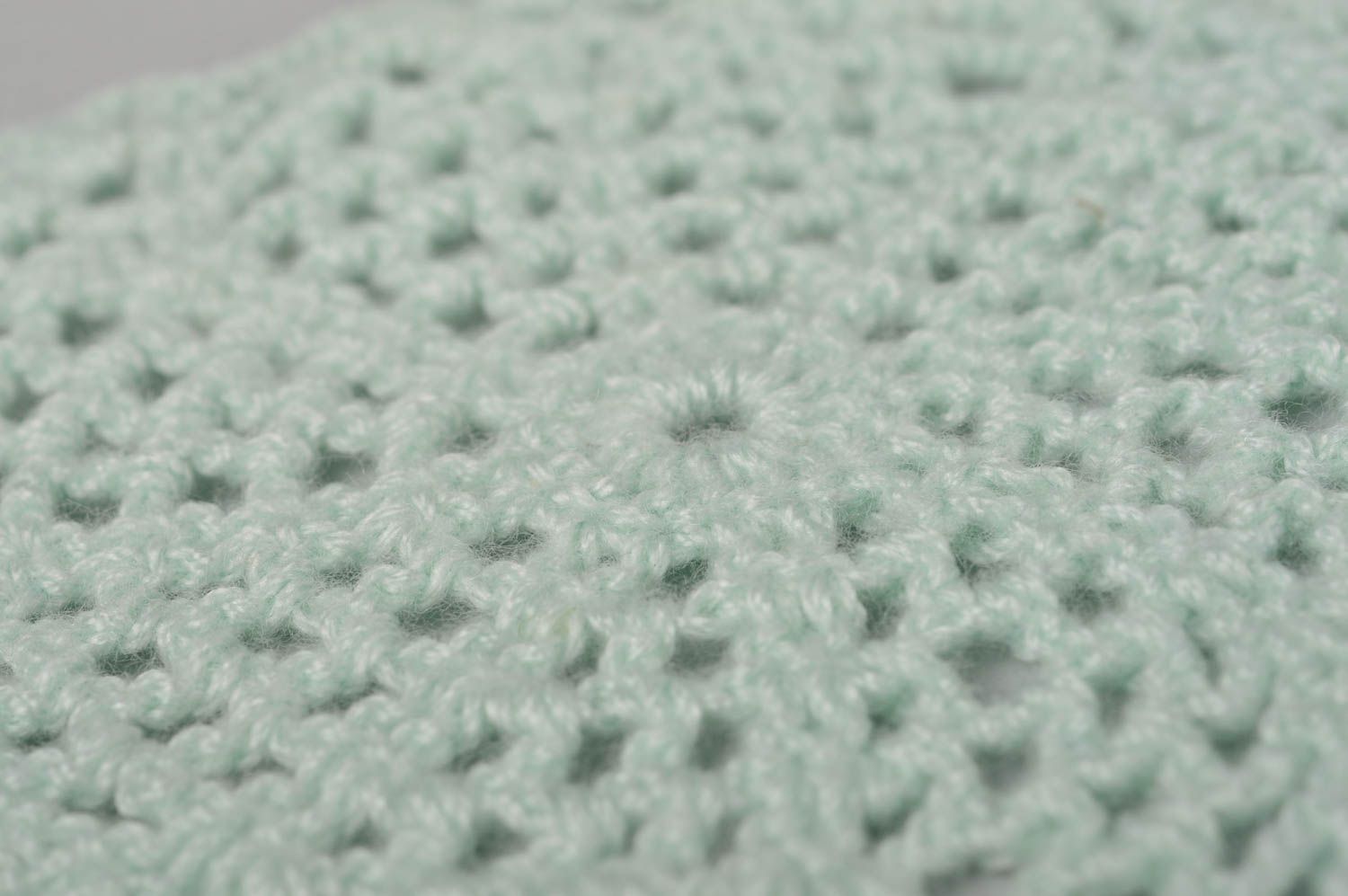Petit napperon au crochet fait main en fils de coton ajouré Décoration maison photo 3