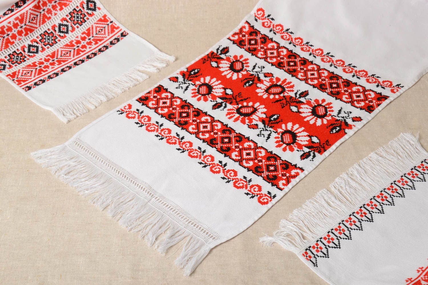 Home Textil handmade Handtuch bestickt  originelles Geschenk ungewöhnlich foto 1