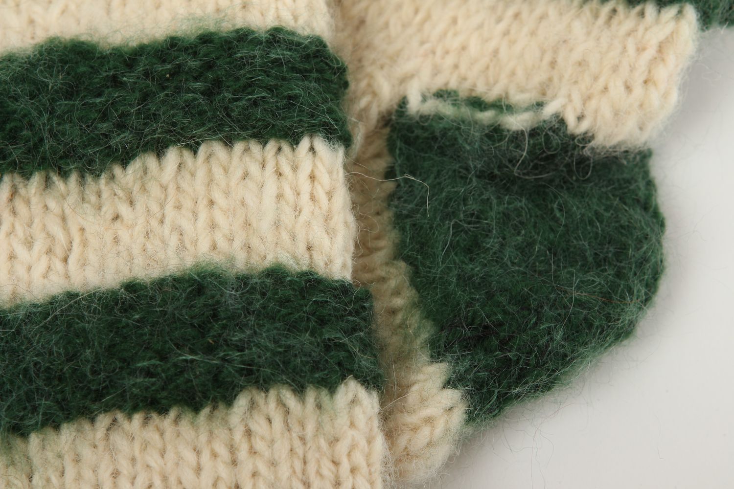Calcetines tejidos de lana largos accesorio de mujer artesanal regalo original  foto 4