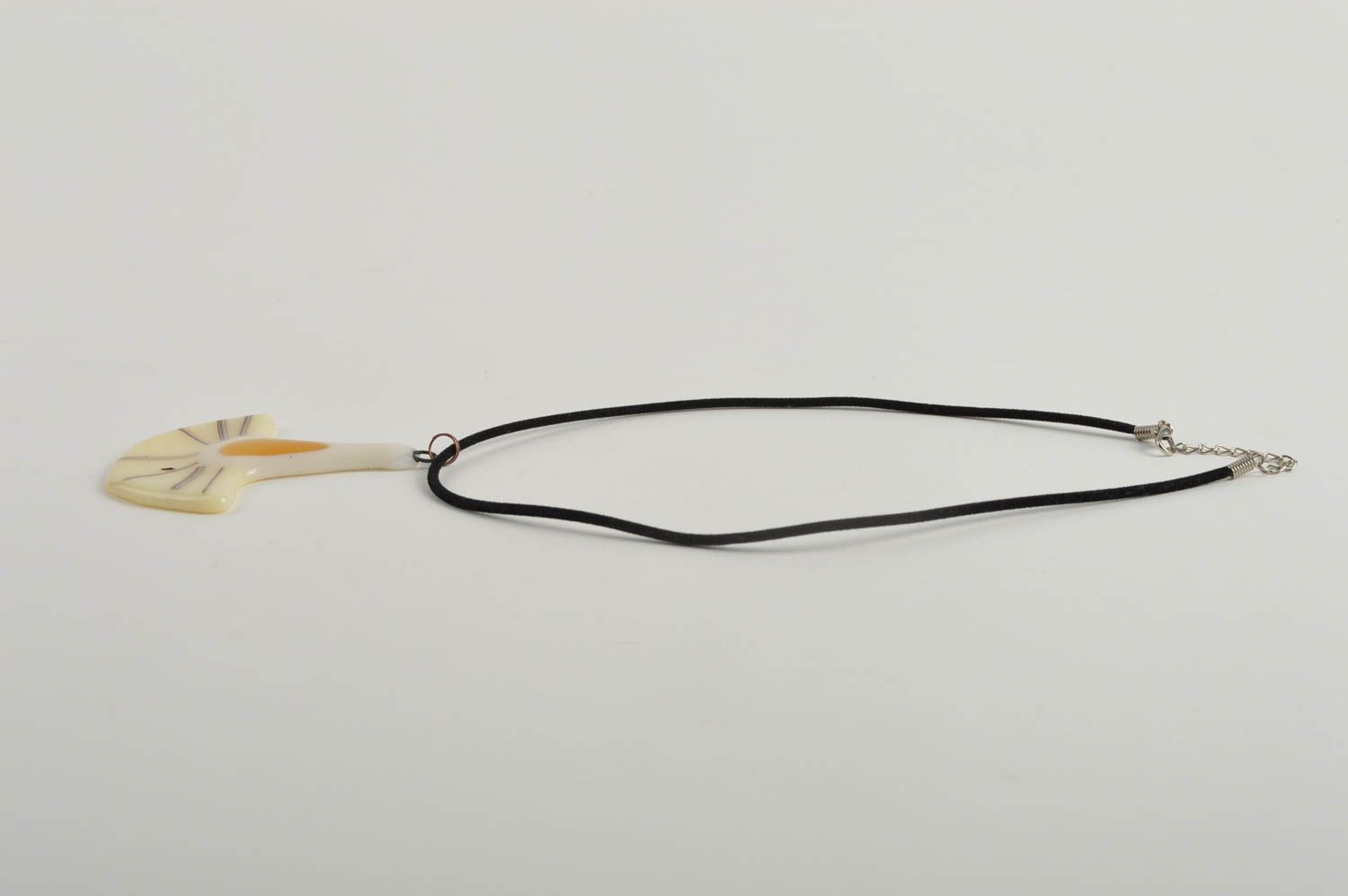 Halskette mit Anhänger handgemacht Ketten Anhänger Glasfusing Schmuck schön foto 5