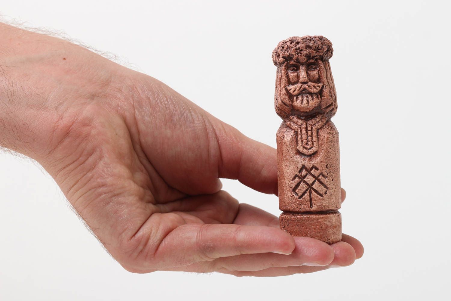 Keramik Figur handmade Amulett des Glücks Keramik Deko Figur aus Ton ethnisch foto 5