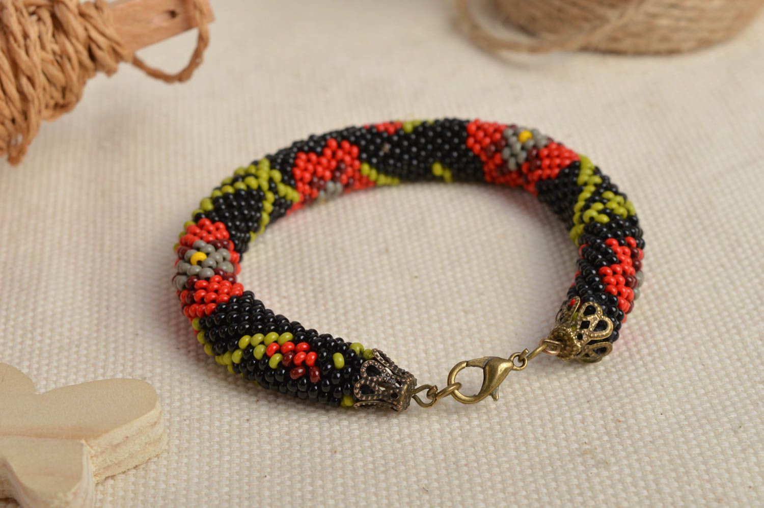 Handmade bracelet unusual bracelet beaded bracelet designer bracelet gift ideas photo 1