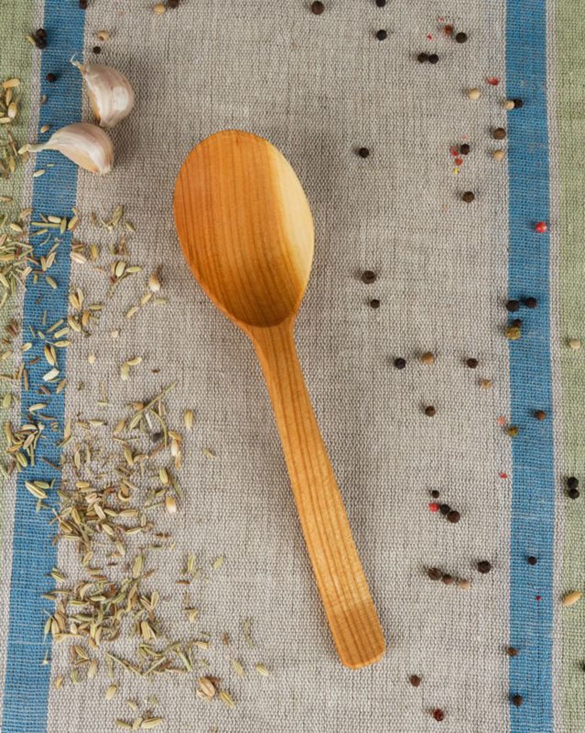 Unique wooden spoon designer handmade eco-friendly cutlery kitchen accessories photo 1