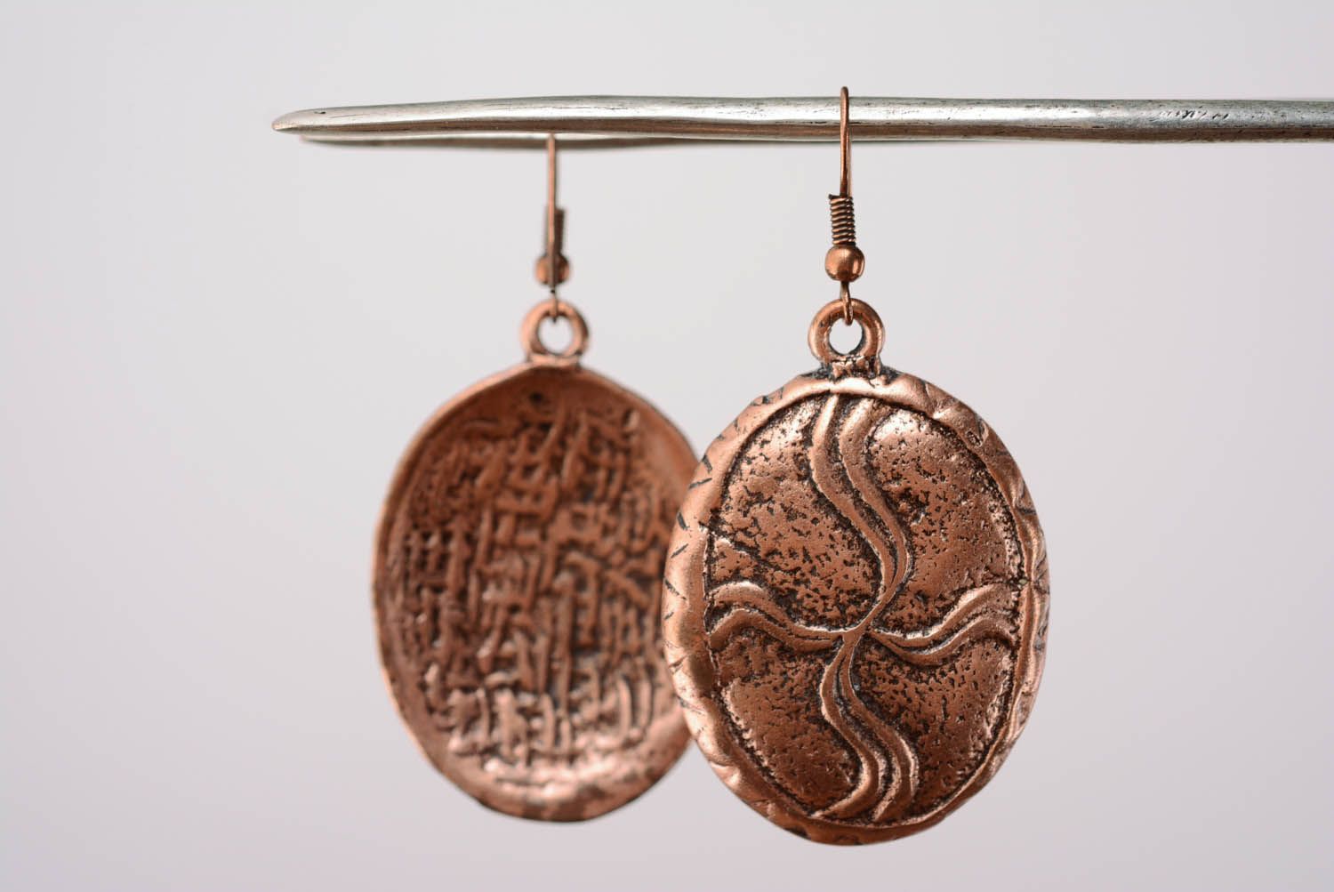 Bronze earrings photo 3