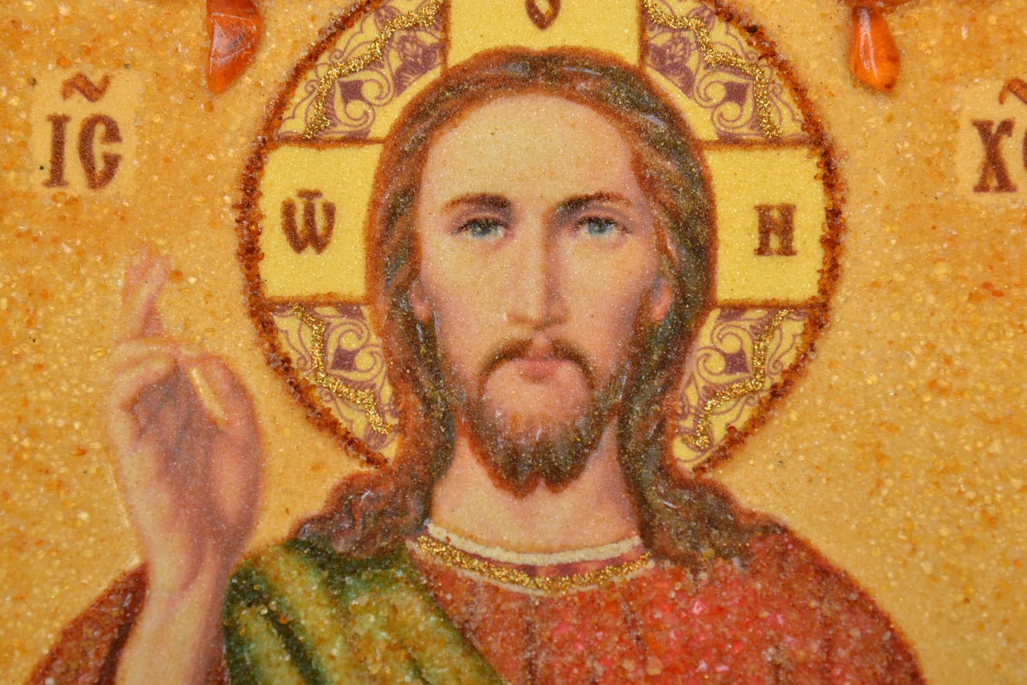 Православная икона из янтаря  фото 4