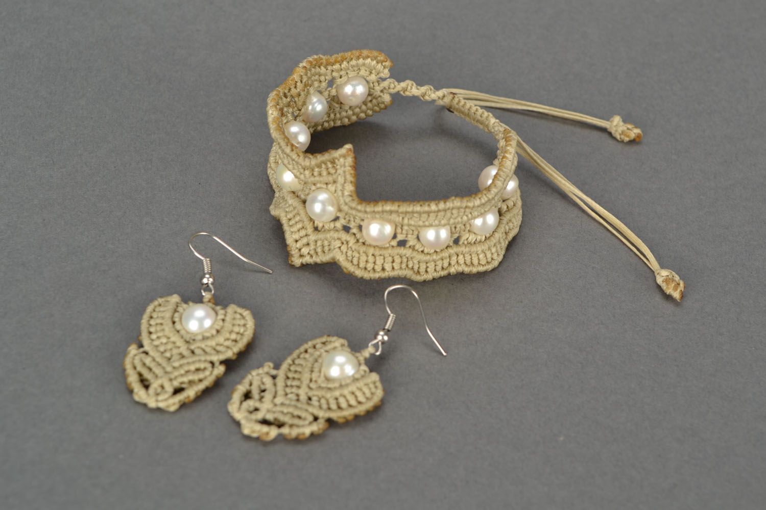 Ensemble de bijoux vintage boucles d'oreilles et bracelet photo 3