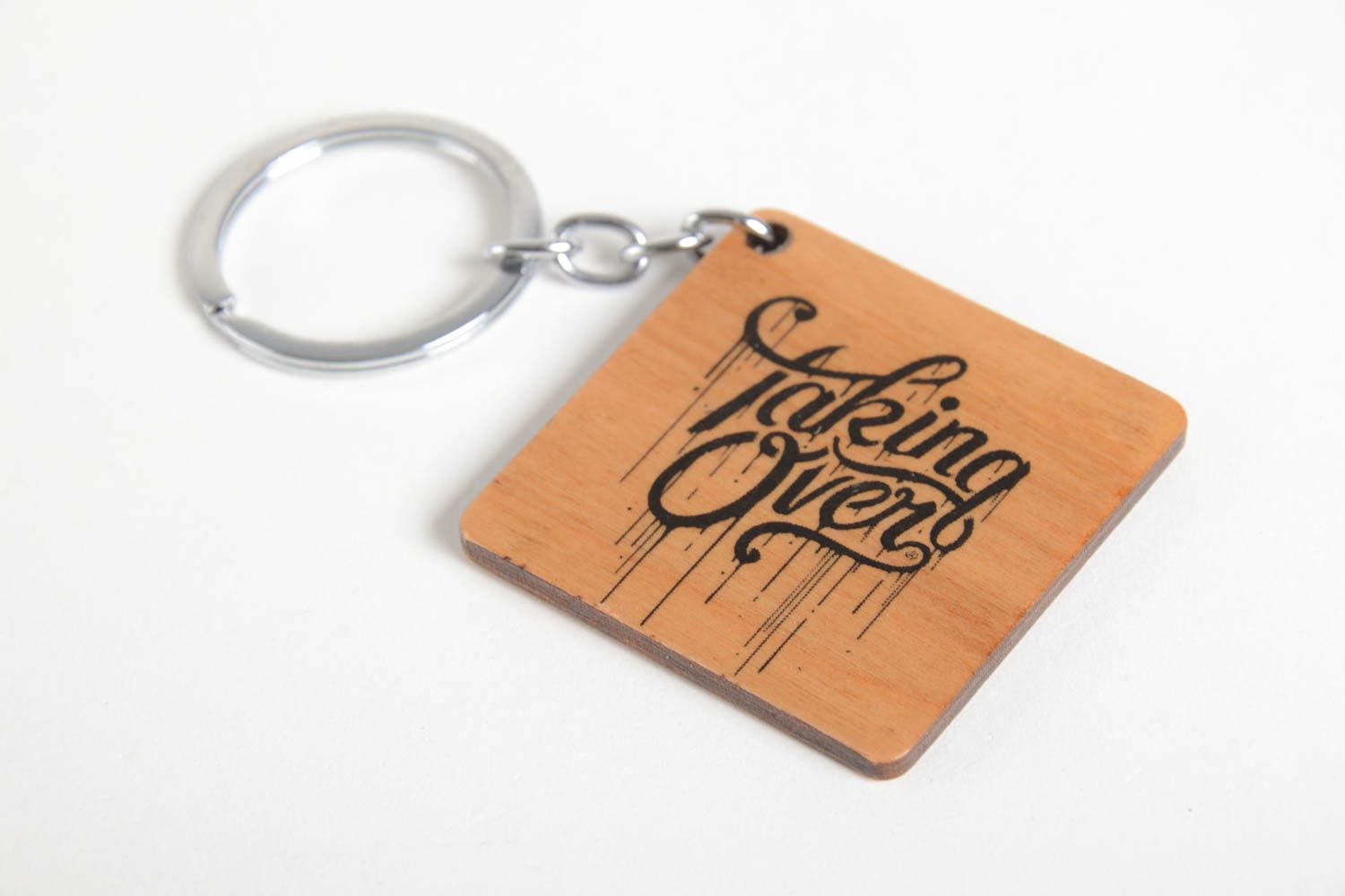 Handmade souvenir keychain for men unusual gift wooden souvenir gift ideas photo 5