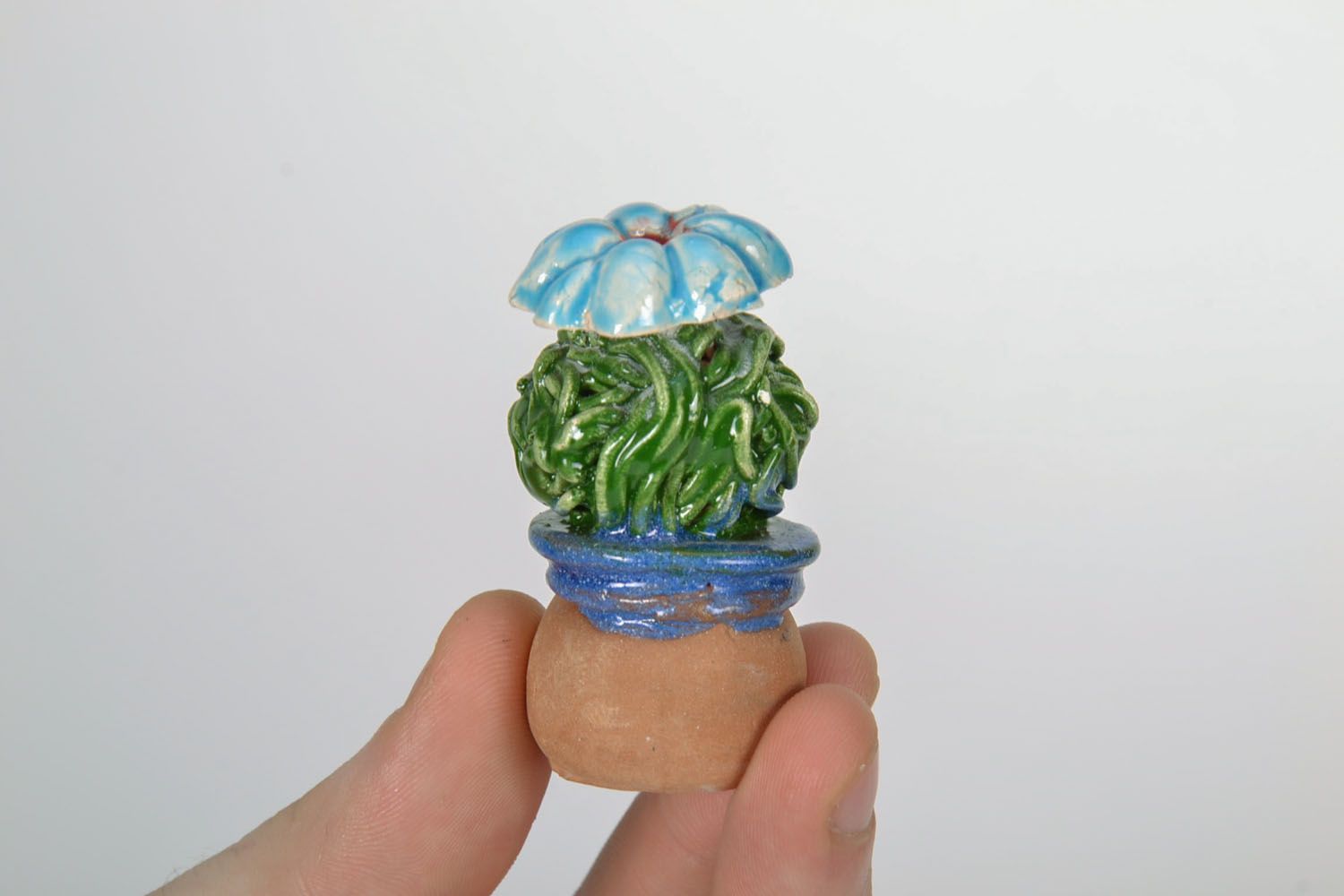 Figurine céramique faite main Cactus  photo 2