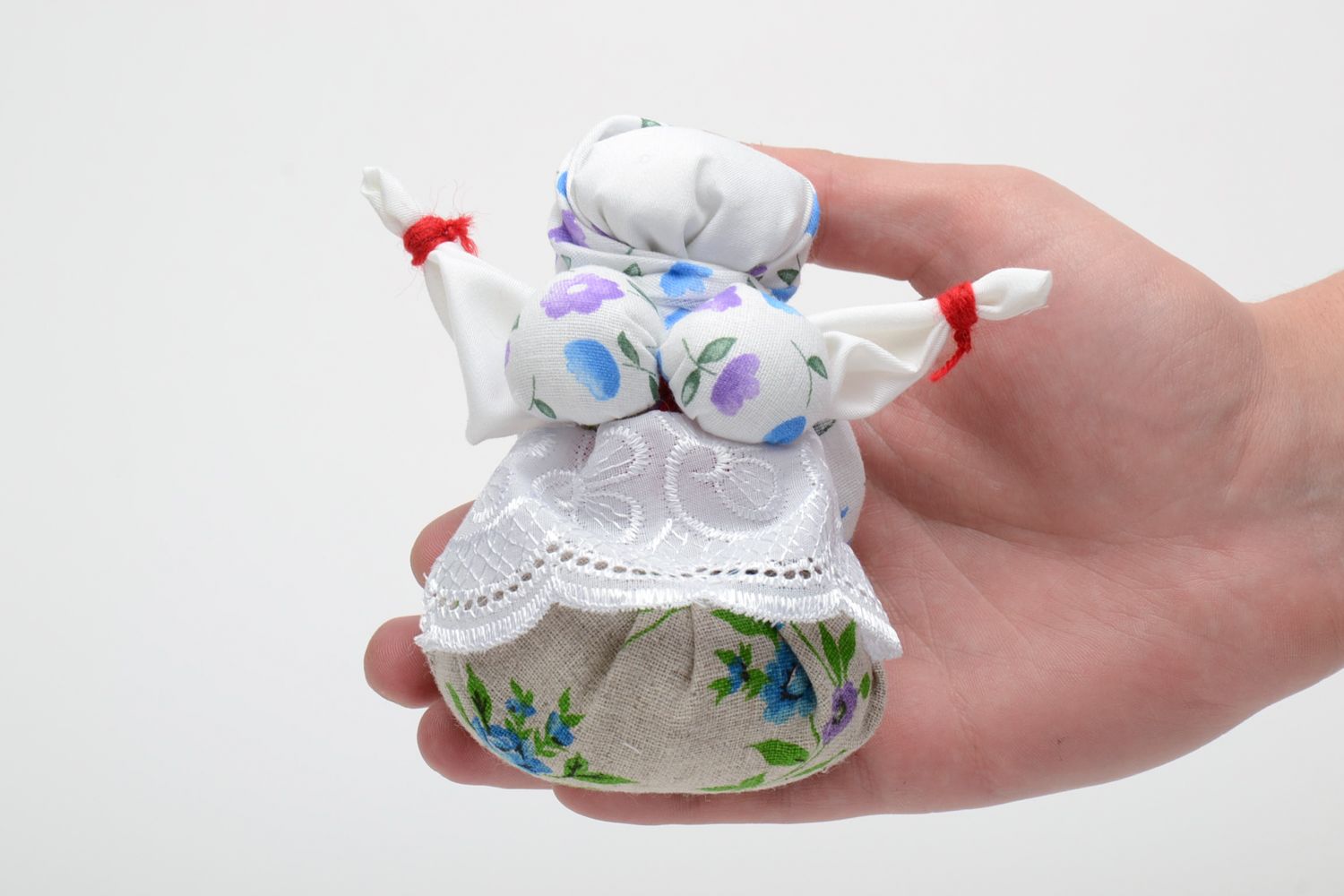 Handmade Puppe Glücksbringer aus Textil foto 5