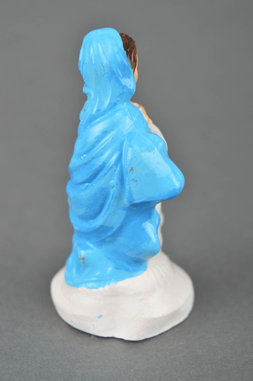 Статуэтка из гипса ручной работы коллекционная фигурка декор для дома Мария фото 4