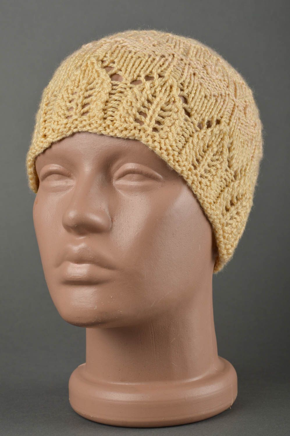 Bonnet au crochet fait main Chapeau tricot laine acrylique Vêtement enfant photo 1