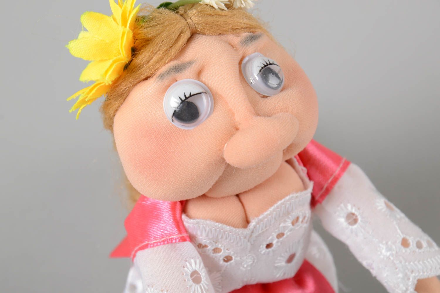 Авторская кукла игрушка ручной работы тряпичная кукла деревенская красавица фото 3
