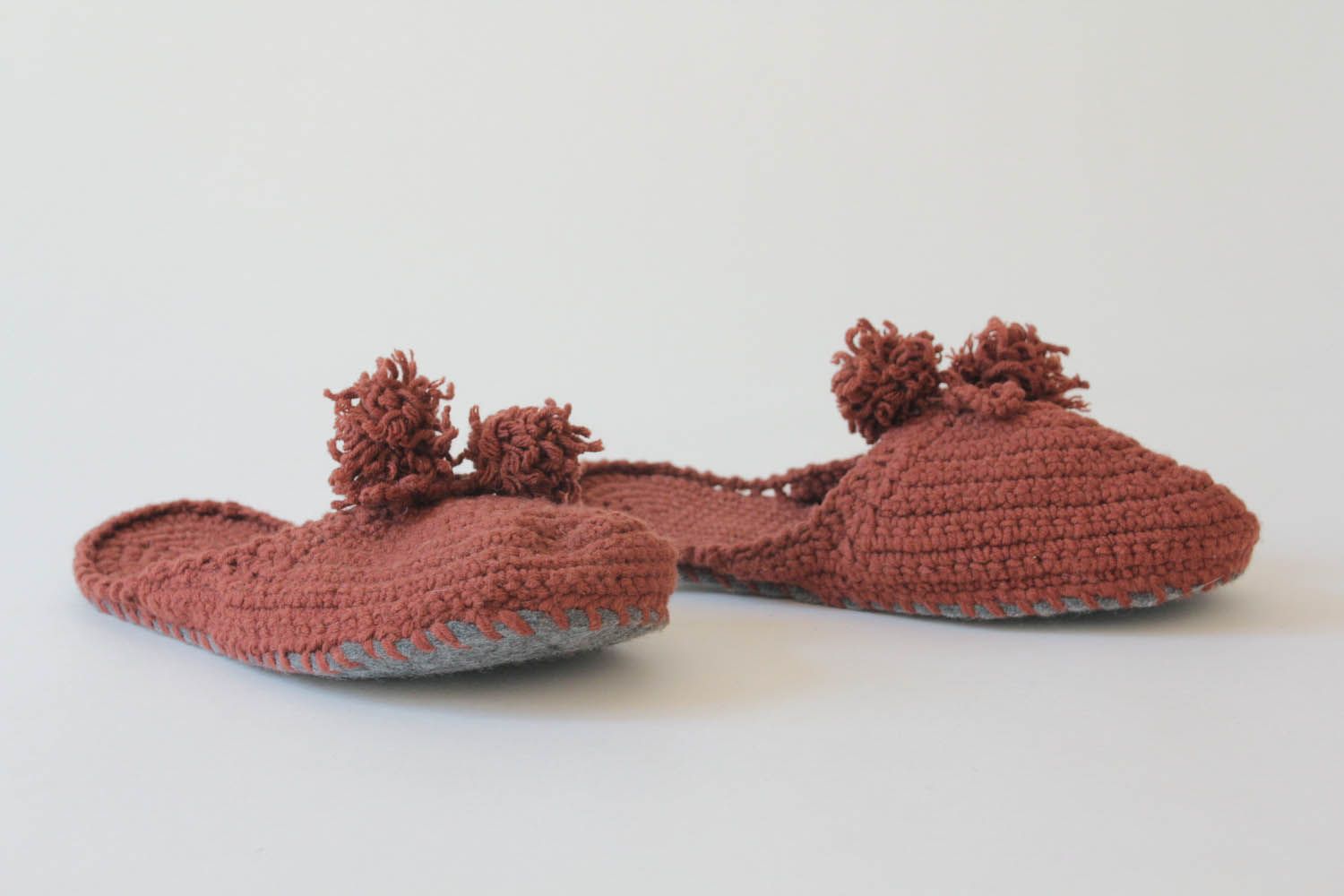 Zapatillas de lana para casa foto 2