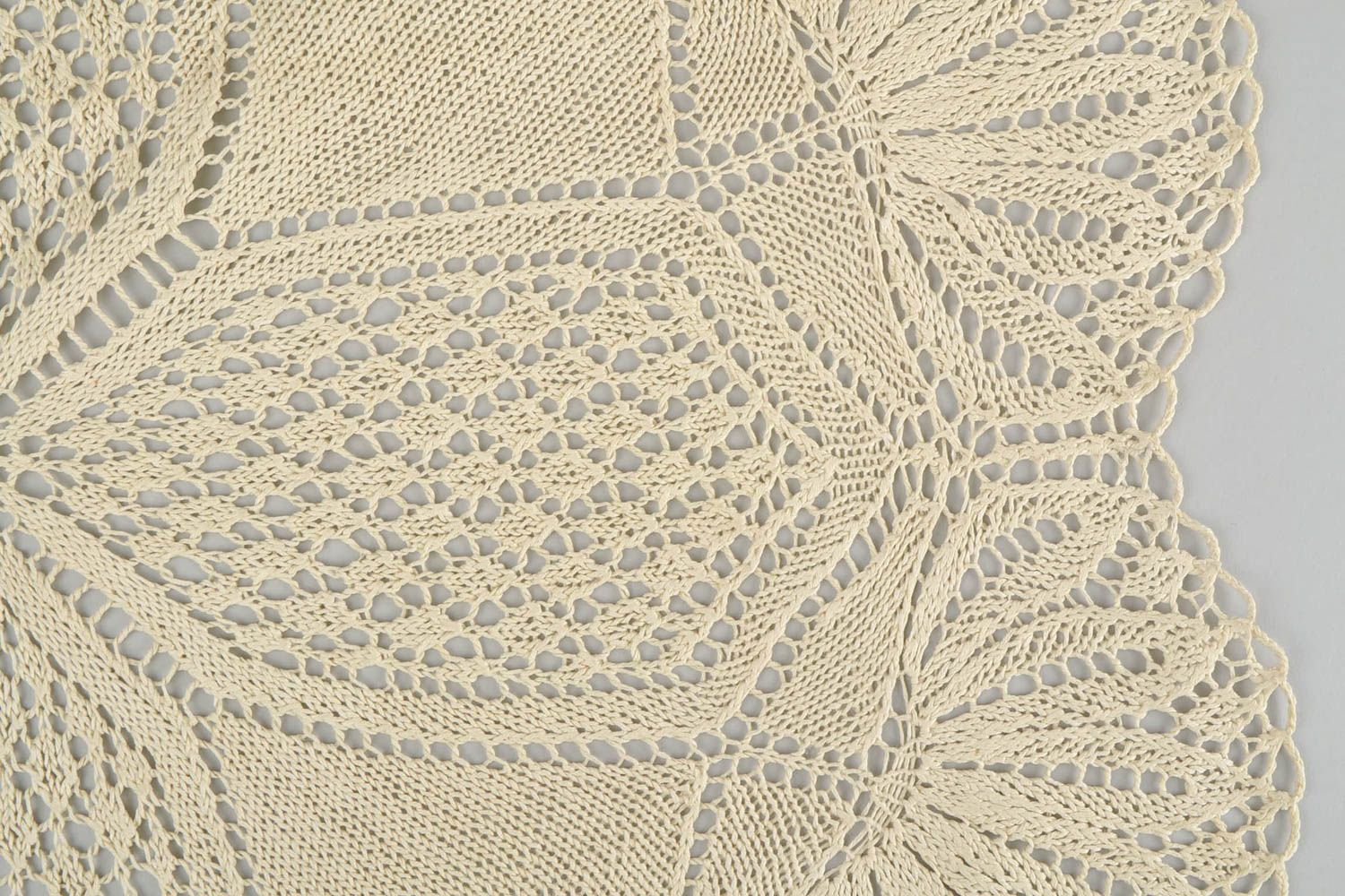 Handmade knitted decorative napkin decor napkin for dresser table home ideas photo 4