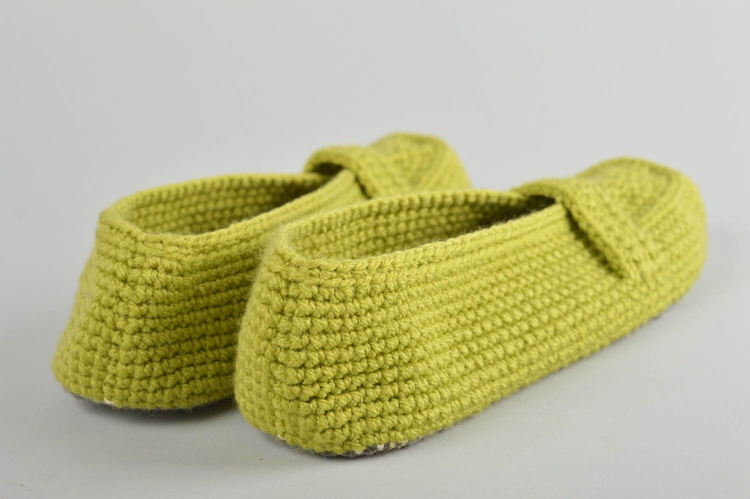 Zapatillas de casa hechas a mano a crochet calzado femenino regalos originales foto 5