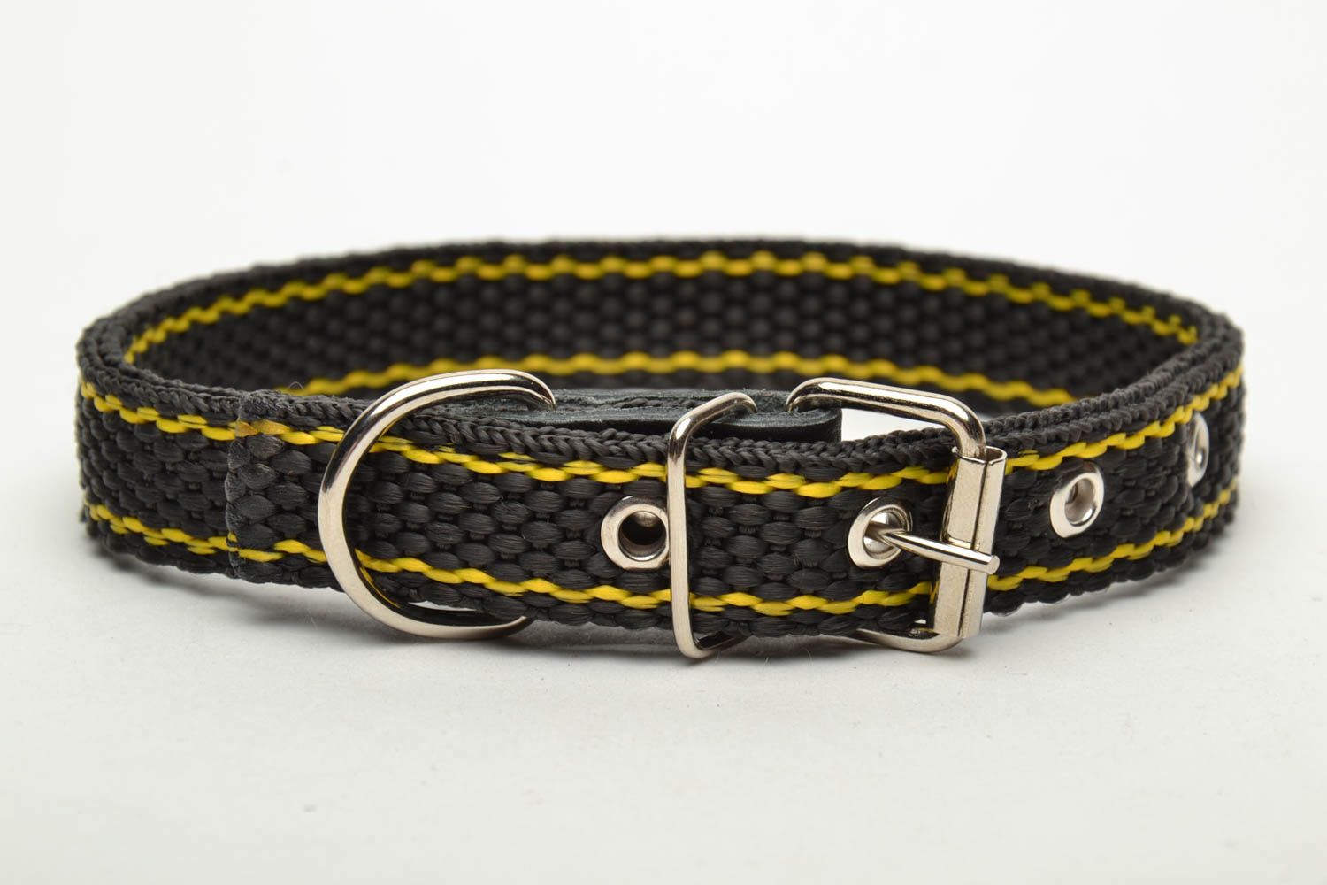 Textil Halsband für Hund in Schwarz foto 2