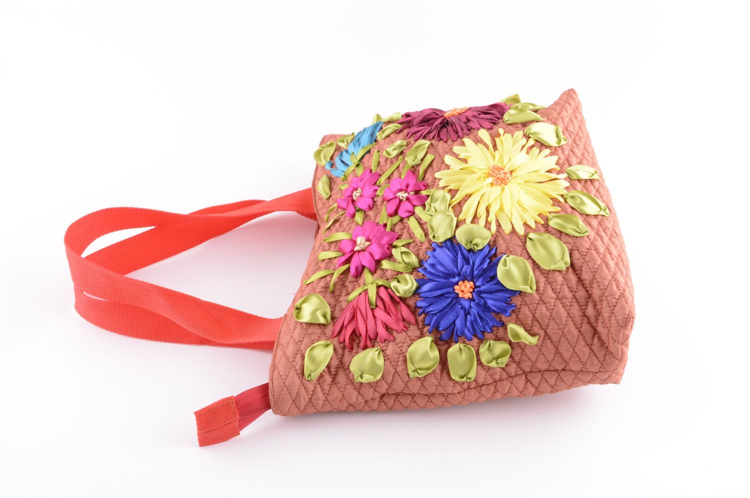 Handmade textile bag embroidered shoulder bag designer stylish bag gift photo 3