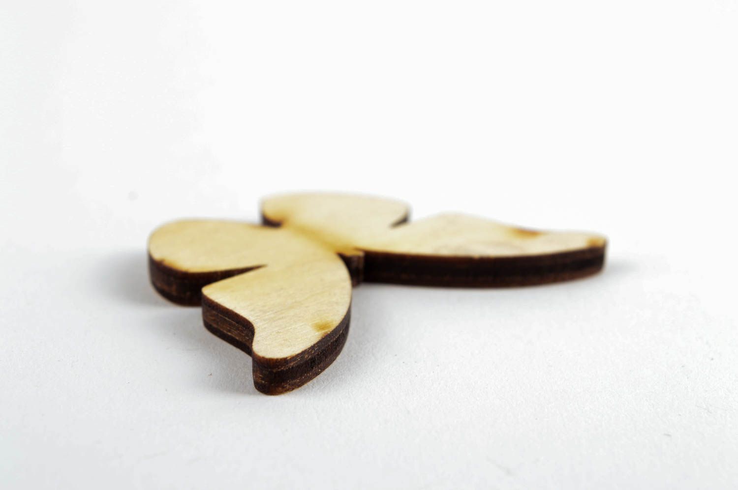 Handmade Figur zum Bemalen Schmetterling Holz Rohling Miniatur Figur foto 4