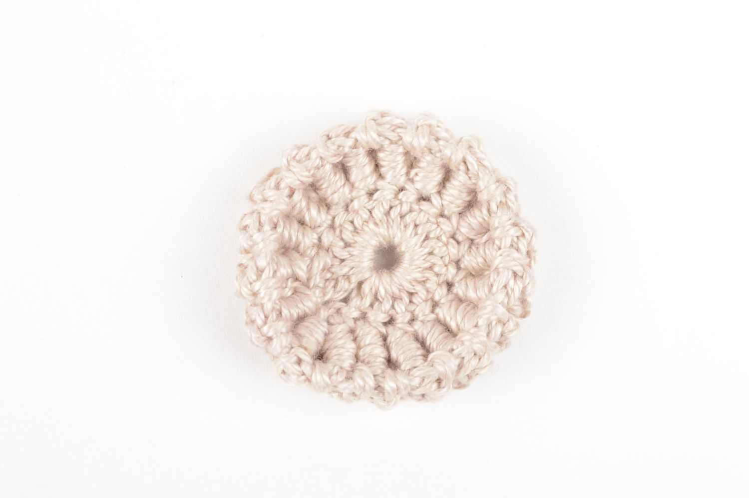 Handmade jewelry fittings unusual blank for brooch crocheted flower blank photo 3