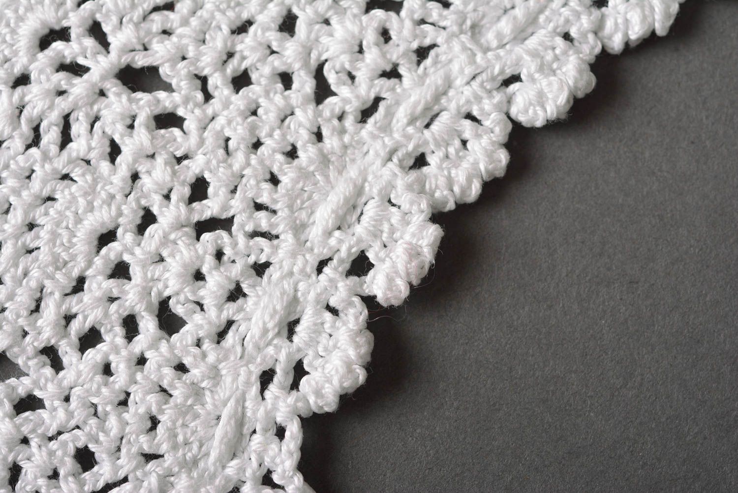 Cuello tejido a crochet hecho a mano regalo original accesorio para mujer foto 4