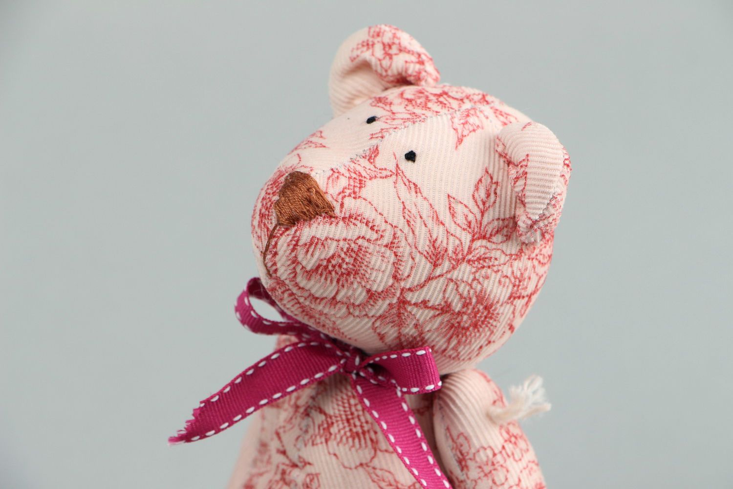 Soft toy Bear in flowers photo 4