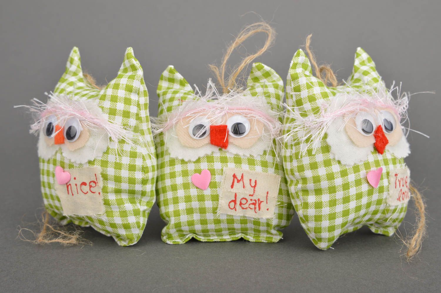 Handmade soft toy interior stuffed toy for baby nursery decor ideas owl toy photo 2