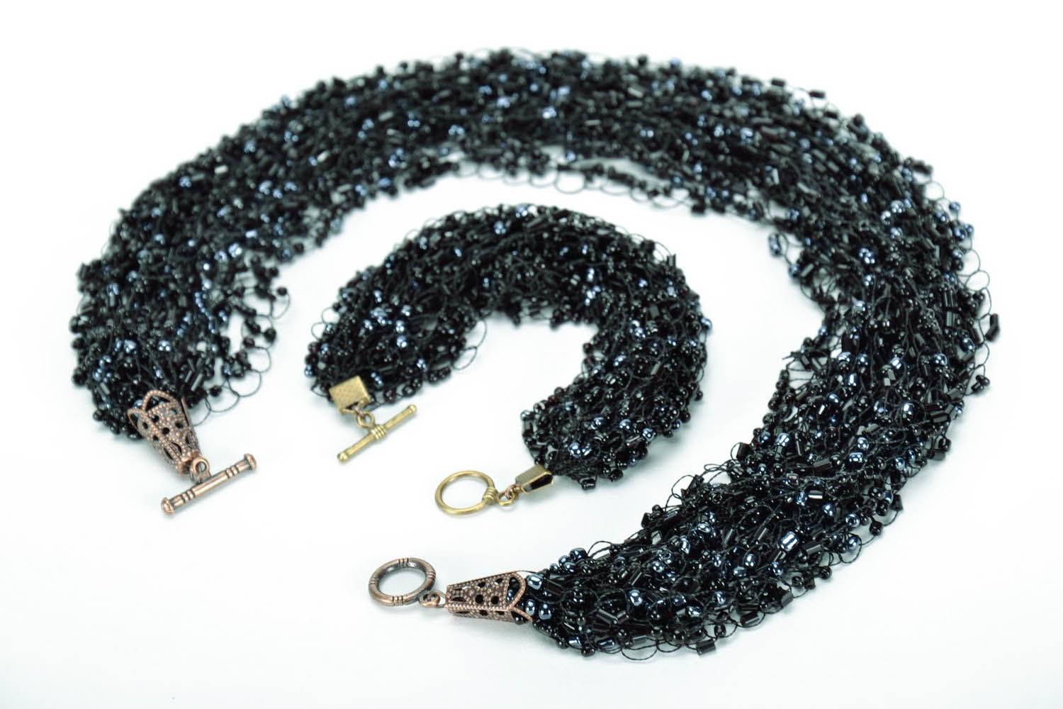 Jewelry set: necklace and bracelet photo 1