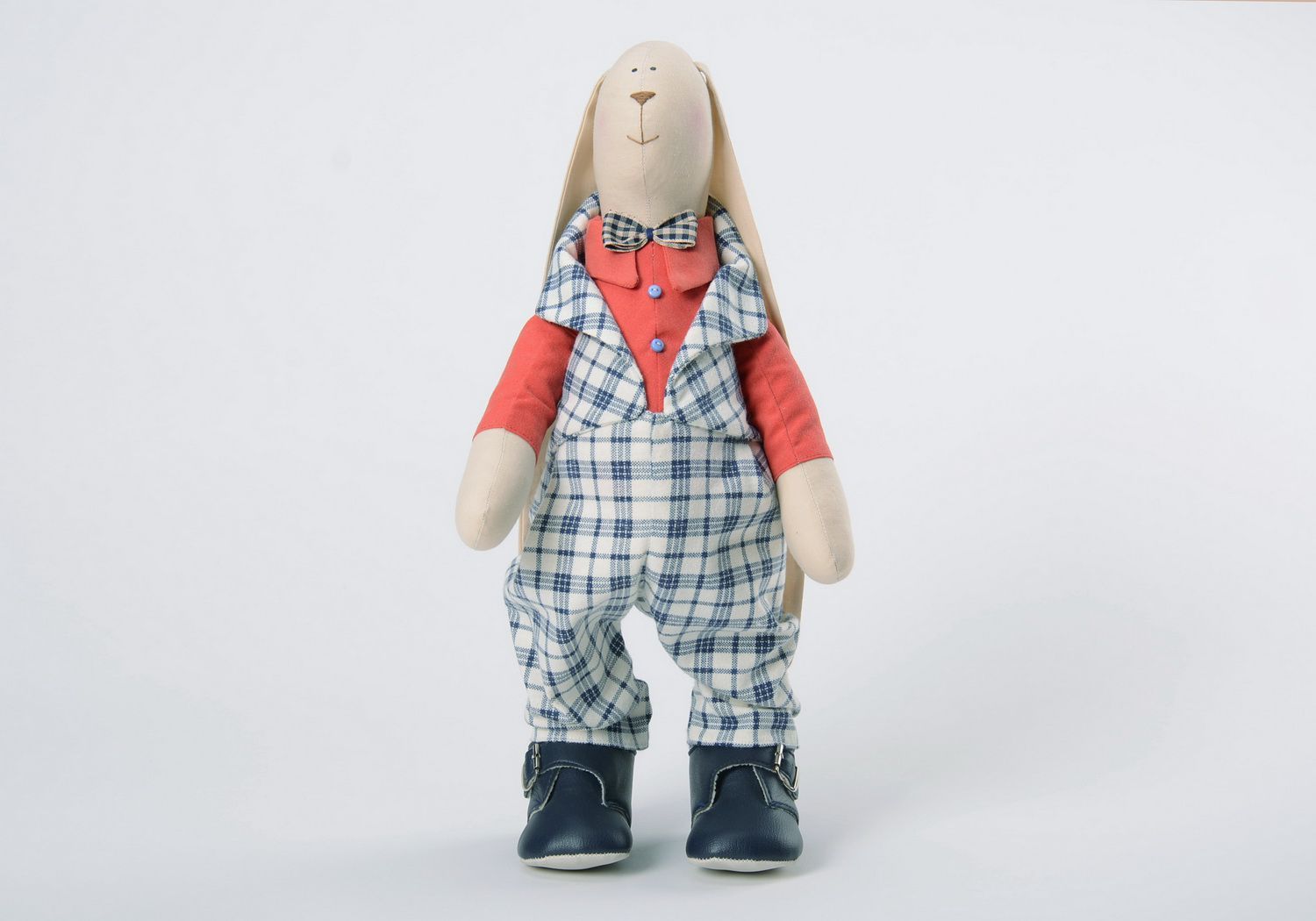 Tilde toy Hare in a checkered suit photo 3