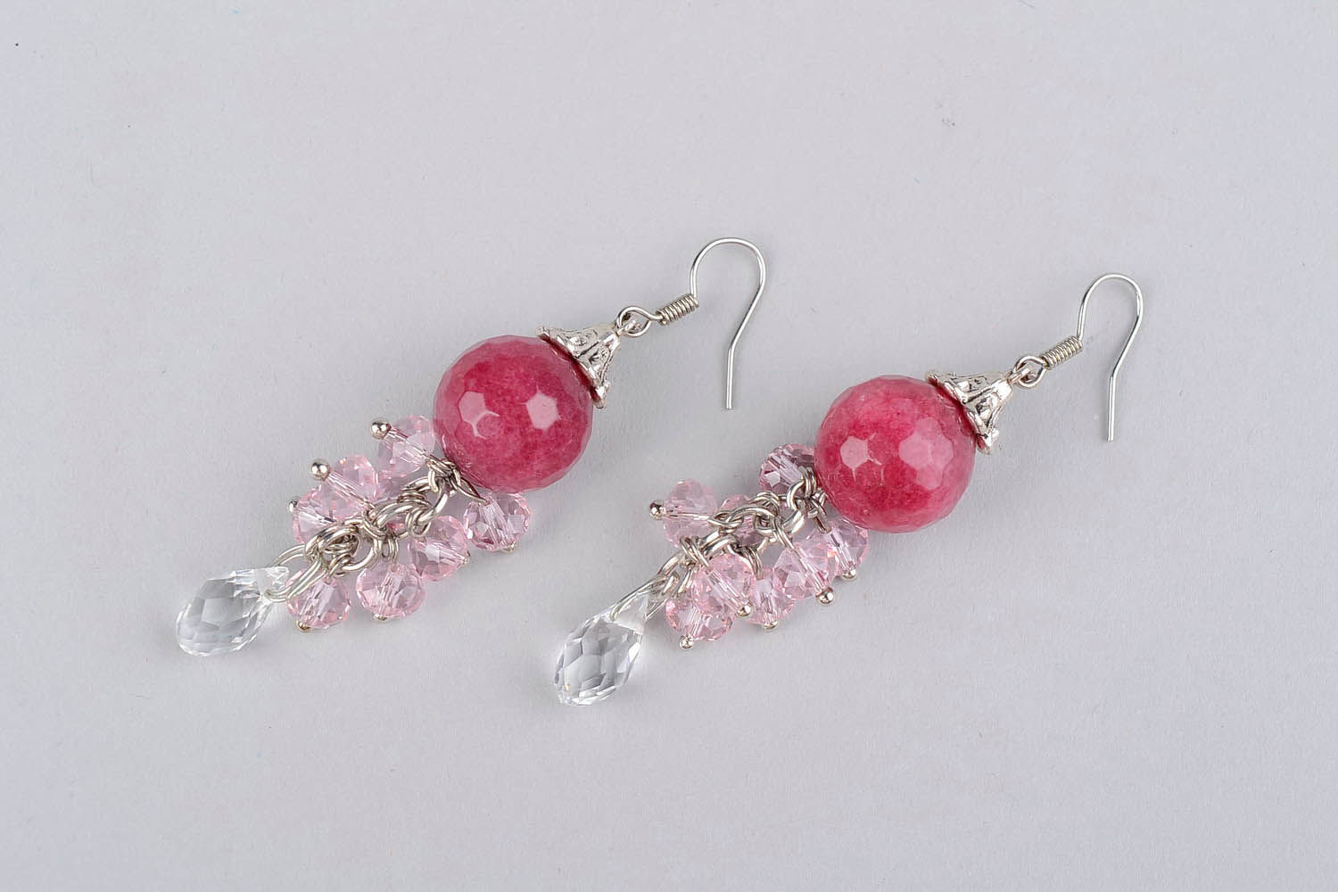 Earrings Cranberry in the Ice photo 3