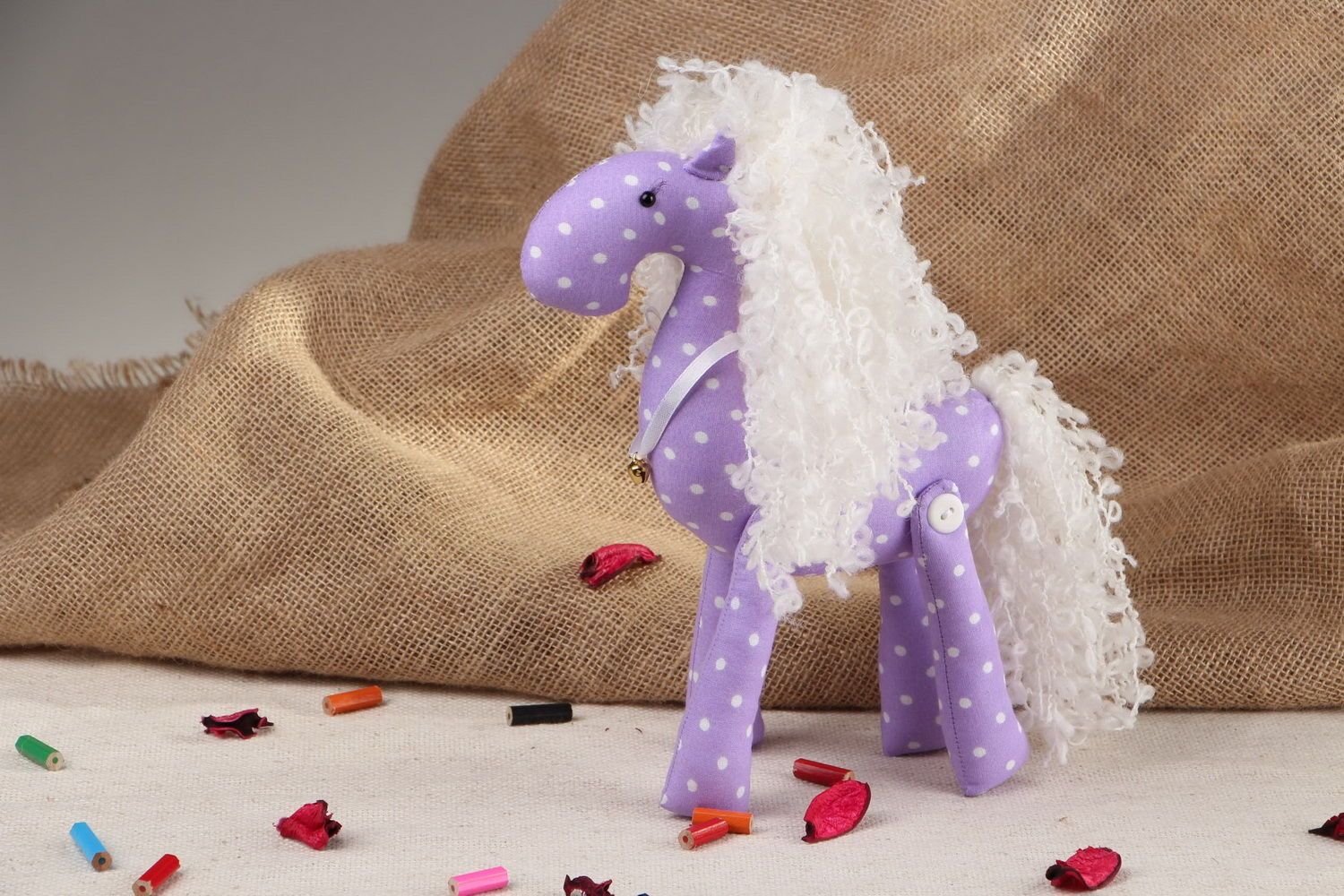 Игрушка Лошадь фиолетовая фото 5