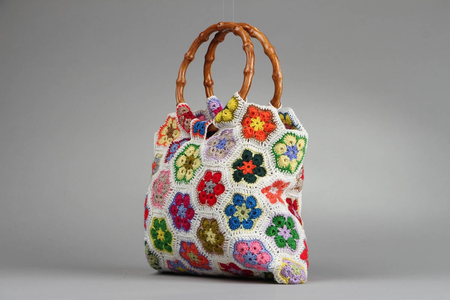 Crochet purse Flower Meadow photo 2