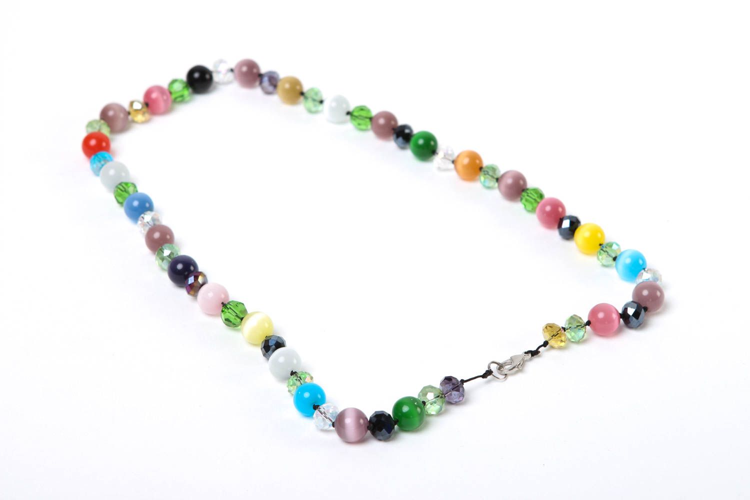 Handmade necklace designer jewelry stone necklace unusual necklace with beads photo 4
