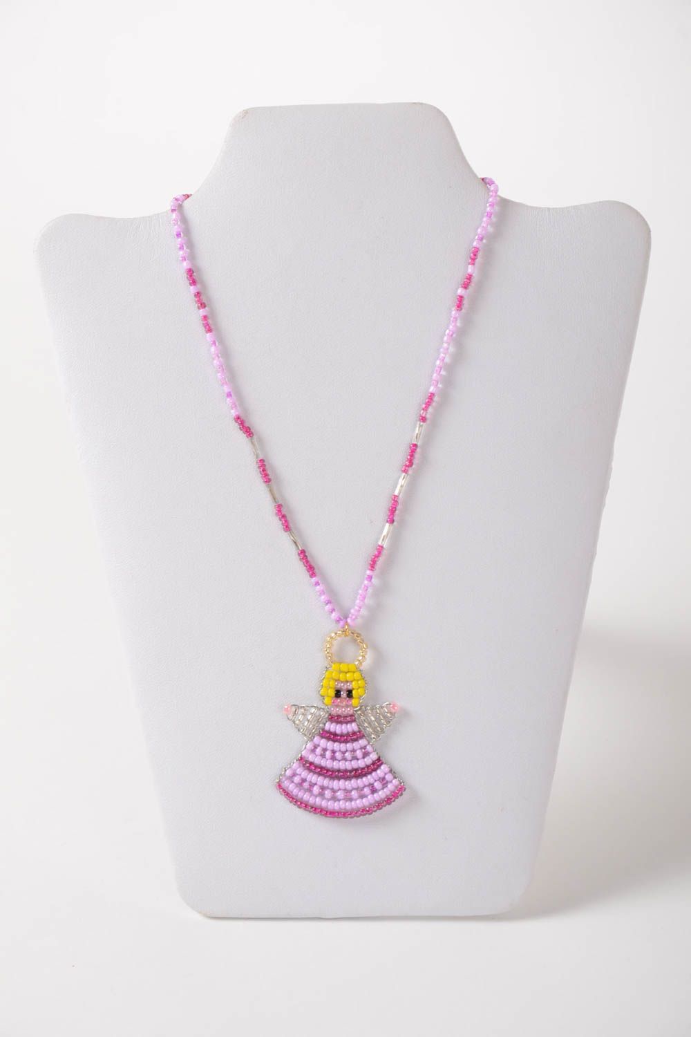 Beautiful handmade beaded pendant for kids childrens neck pendant gifts for her photo 2