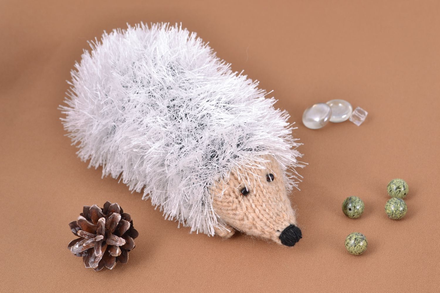 Soft knit toy hedgehog photo 1