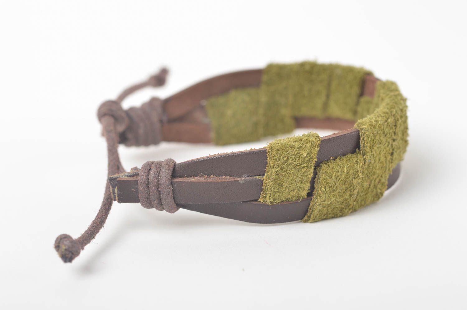 Stylish handmade genuine leather bracelet unisex bracelet designs leather goods photo 3