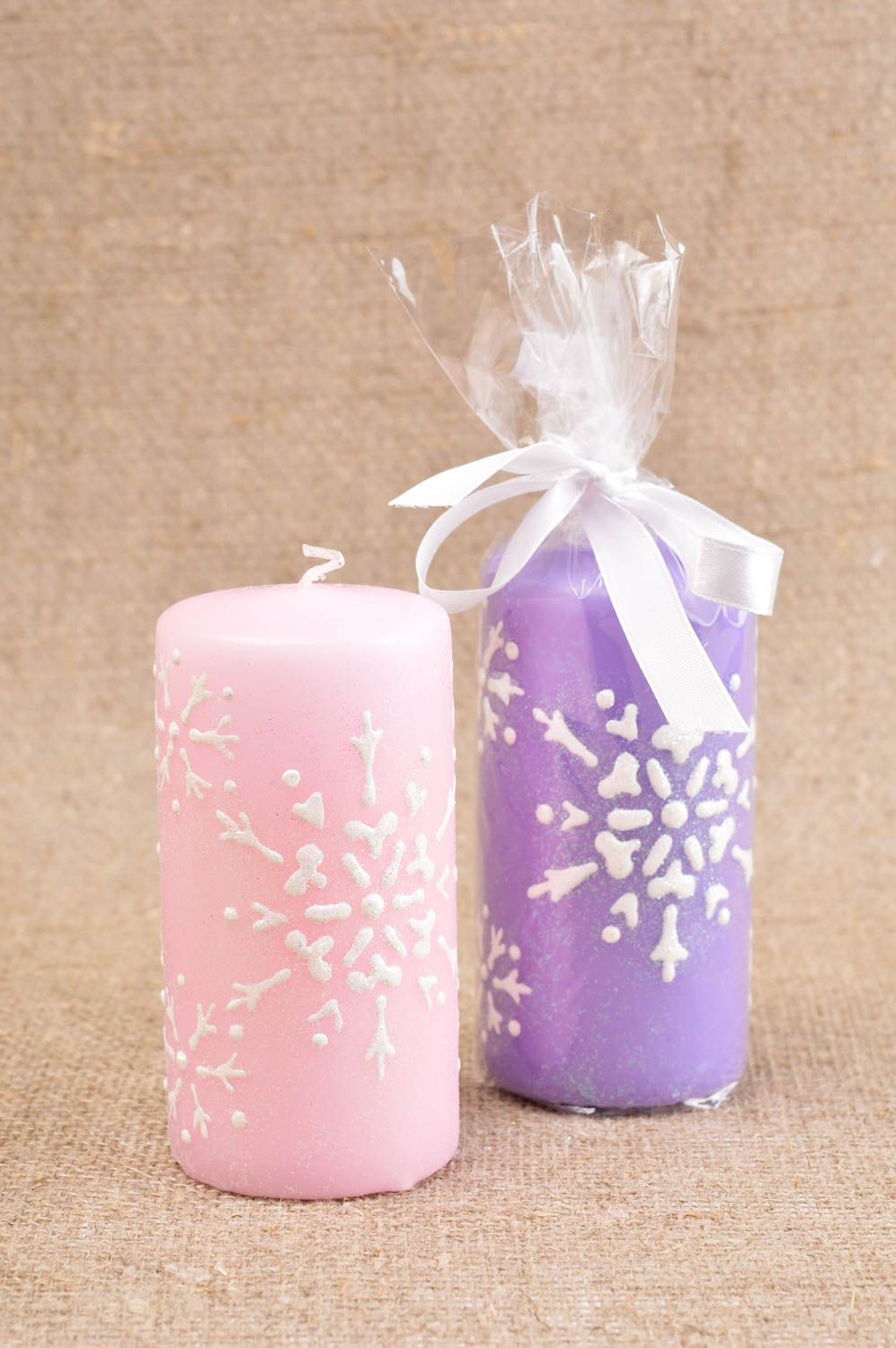 Свеча ручной работы парафиновая свеча с ароматизатором цветная свеча розовая фото 4
