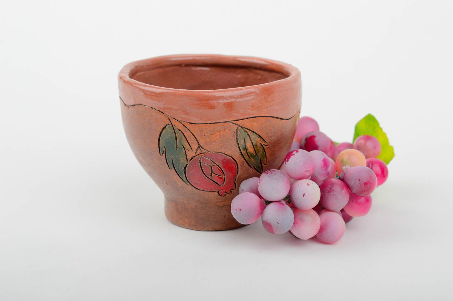 Vaso de barro hecho a mano de arcilla vajilla de cerámica regalo original foto 1