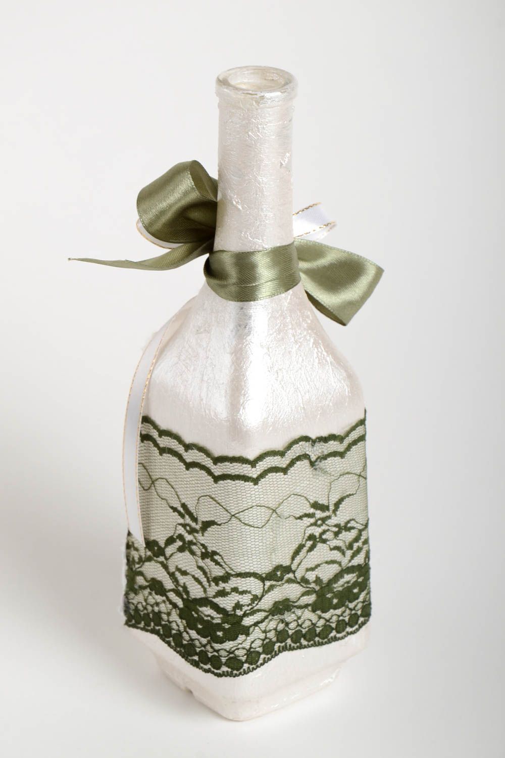 10 inches wedding décor bottle shape glass décor vase 1 lb photo 3