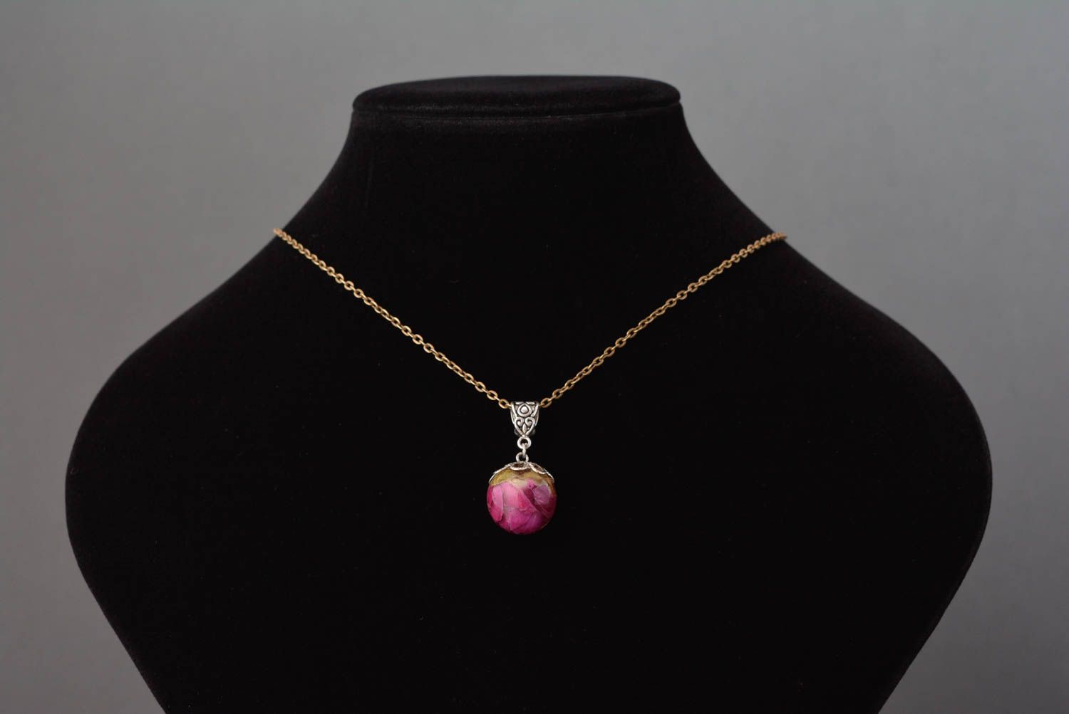 Flower necklace designer accessories handmade jewelry flower jewellery gift idea photo 2