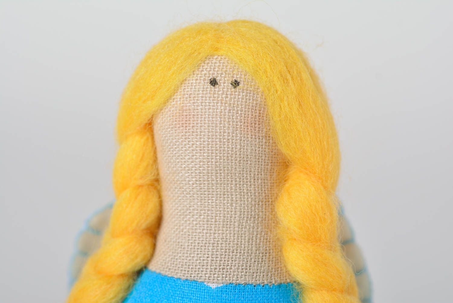 Muñeco de tela hecho a mano para ineterior peluche original juguete para niña foto 2