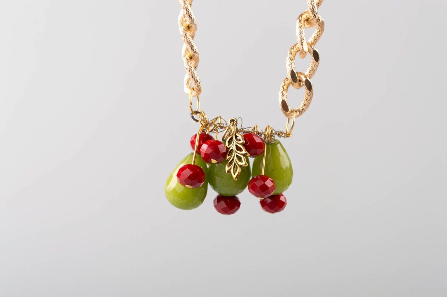 Handmade designer necklace unusual stylish jewelry beautiful accessory photo 5
