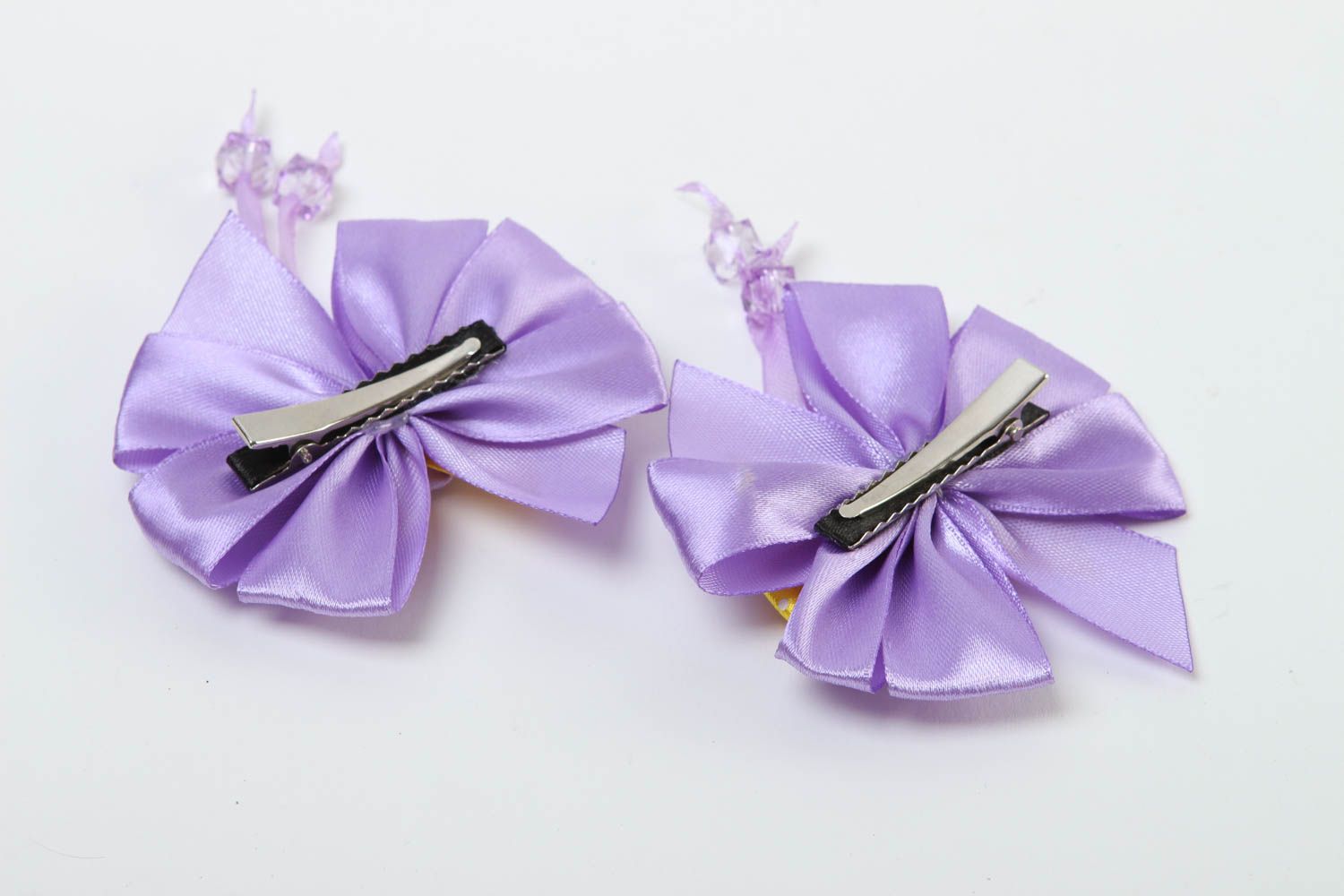 Handmade flower hair clip designer hair clip gift for girls unusual gift 2 items photo 4