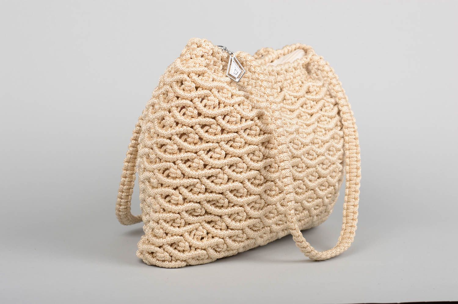 Handmade bag macrame bag women handbags designer purses handbags for women photo 2