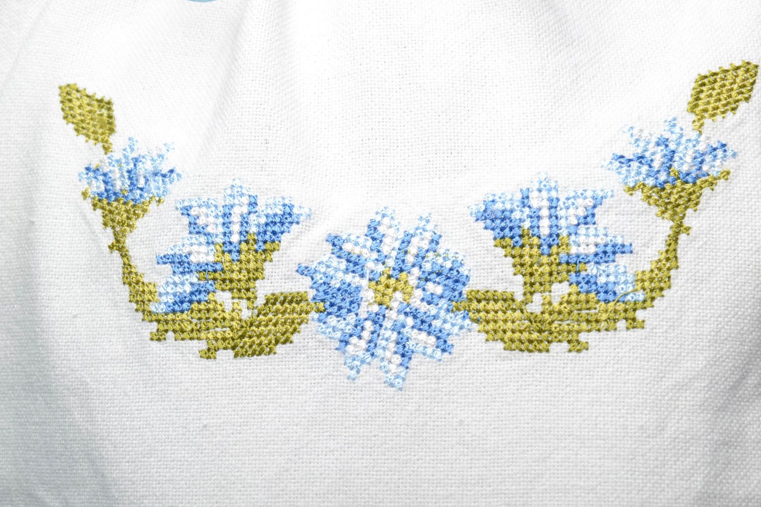 White embroidered blouse for kids photo 4