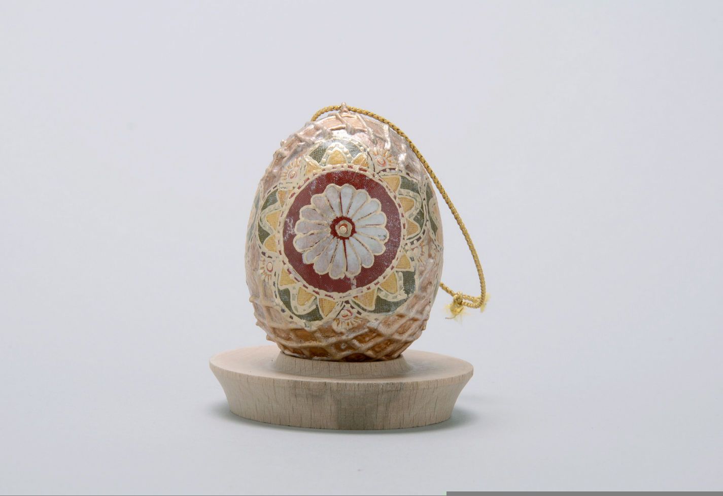 Pendente d'arredo fatto a mano a forma di uovo originale decorazioni di casa
 foto 1