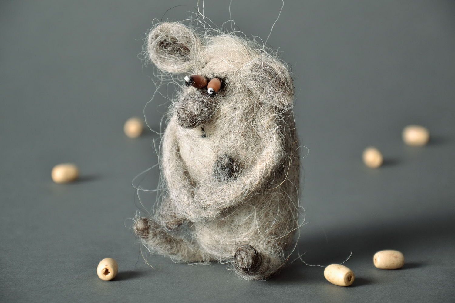 Muñeco de peluche de lana Mono foto 2