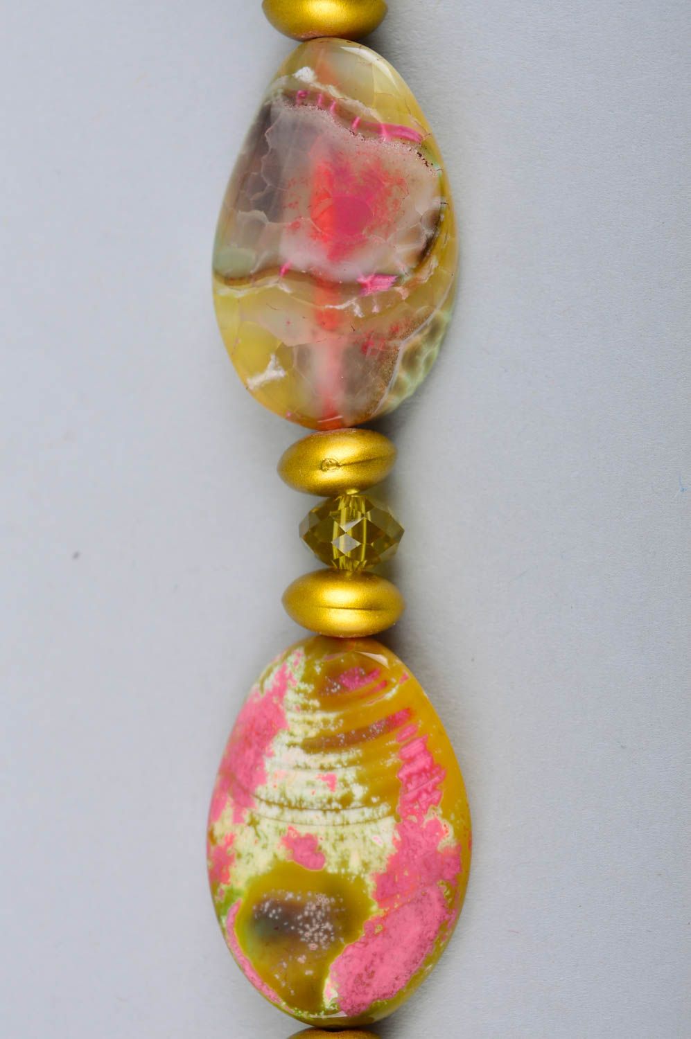 Collier pierres naturelles Bijou fait main design original Cadeau femme photo 3
